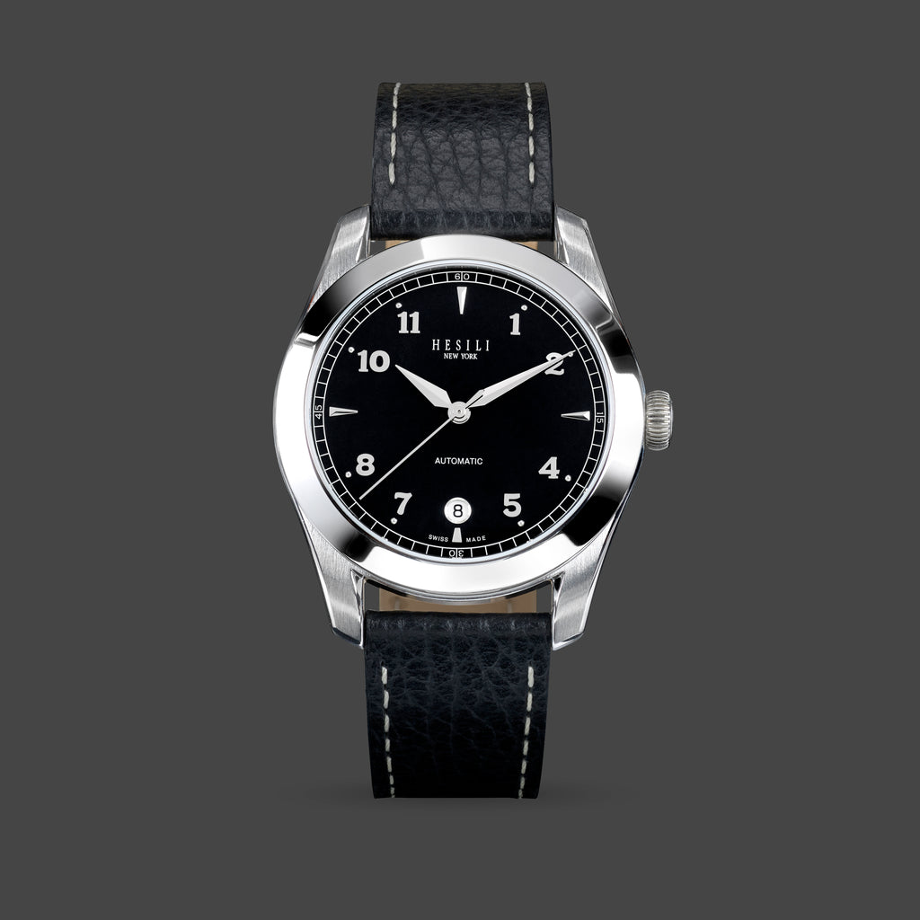 Swiss black sale watch